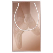 美しいバレリーナのギフトバッグ スモールペーパーバッグ (裏面)