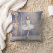 美しいバレリーナスワンレイクバレエ枕 クッション (ブランケット)