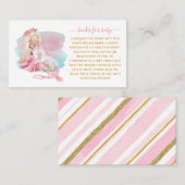 美しいバレリーナブックスベビーカード 名刺 (正面/裏面)