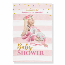 美しいバレリーナベビーガールシャワーウェルカム