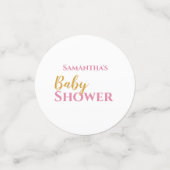 美しいバレリーナベビーシャワーテーブル紙吹雪 コンフェッティ (スモール正面)