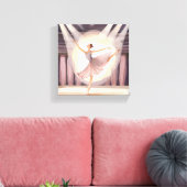 美しいバレリーナ | バレエアーツダンスウォーターの色 キャンバスプリント (インサイチュ (リビング))