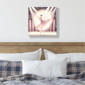 美しいバレリーナ | バレエアーツダンスウォーターの色 キャンバスプリント (インサイチュ (寝室))