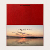 美しいバレンタインカードサンセットオーバー湖デザイン (外部フラット)