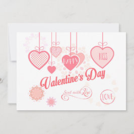 美しいバレンタインデーのモダンなデザイン ボーホー シーズンカード