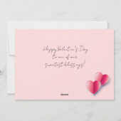 美しいバレンタインデーのモダンなデザイン ボーホー シーズンカード (裏面)