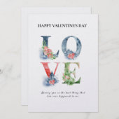 美しいバレンタインデーのラブレターカード シーズンカード (正面/裏面)