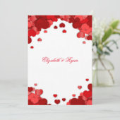 美しいバレンタインデー結婚式招待状 招待状 (スタンド正面)