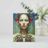 美しいバレンタイン女神はがき ポストカード (スタンド正面)