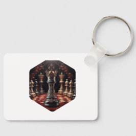 美しいバロック様式のチェスのピース – 女王 キーホルダー