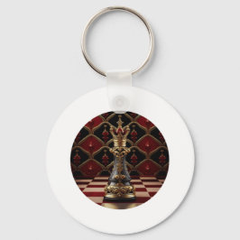 美しいバロック様式のチェスのピース – 女王 キーホルダー