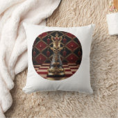 美しいバロック様式のチェスのピース – 女王 クッション (ブランケット)