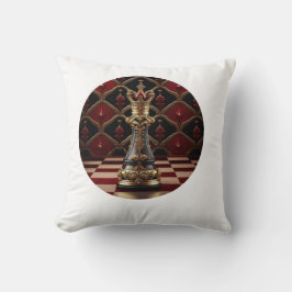 美しいバロック様式のチェスのピース – 女王 クッション