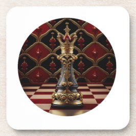 美しいバロック様式のチェスのピース – 女王 コースター