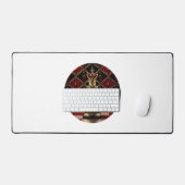 美しいバロック様式のチェスのピース – 女王 デスクマット (キーボード&マウス)