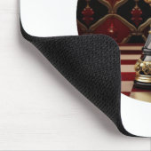 美しいバロック様式のチェスのピース – 女王 マウスパッド (コーナー)