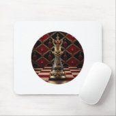 美しいバロック様式のチェスのピース – 女王 マウスパッド (マウス)