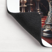 美しいバロック様式のチェスのピース – 女王 マウスパッド (コーナー)