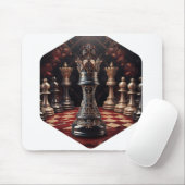 美しいバロック様式のチェスのピース – 女王 マウスパッド (マウス)