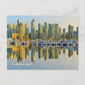 美しいバンクーバー、ブリティッシュコロンビア、カナダ ポストカード (正面)