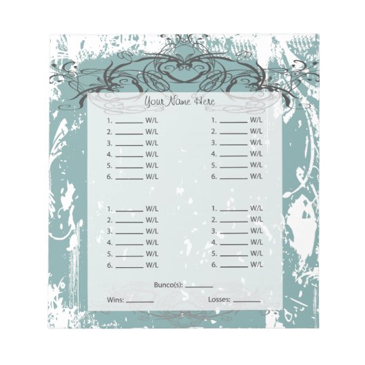 美しいバンコカード/シート ノートパッド (正面)