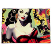 美しいバンパイアピンアップ ラージペーパーバッグ (正面)