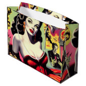 美しいバンパイアピンアップ ラージペーパーバッグ (裏面アングル)