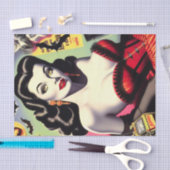 美しいバンパイアピンアップ 薄葉紙 (クラフト)