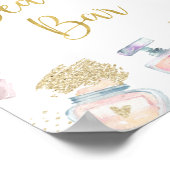 美しいバーグリッツ&グラムスパ誕生日サイン ポスター (角)