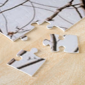 美しいバーレッドフクロウミシガンウッズオードボン ジグソーパズル (側面)