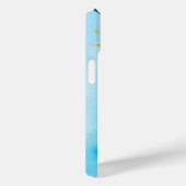 美しいパイナップルトロピカルブルーウォーターカラーアロハ Case-Mate iPhoneケース (裏面 / 右)