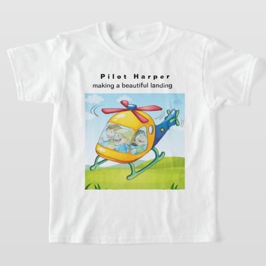 美しいパイロットを作るオーダーメイドのランドリー Tシャツ (レイダウン)