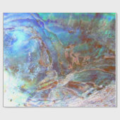 美しいパウアブラックアワロンニュージーランドシェル ラッピングペーパー (フラット)