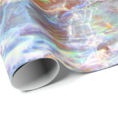 美しいパウアブラックアワロンニュージーランドシェル ラッピングペーパー (ロールコーナー)