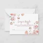 美しいパステルおむつラッフルベビー ノートカード (正面)