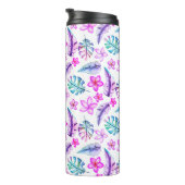 美しいパステルの離れ花と タンブラー (回転右)