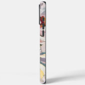 美しいパステルウォーターカラーフローラとモノグラム Case-Mate iPhoneケース (裏面 / 左)