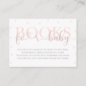 美しいパステルカラーのベビーシャワーブック 赤ちゃんのための本 エンクロージャーカード (正面)