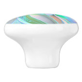 美しいパステルカラーフラクタルセラミックノブ セラミックノブ (側面)
