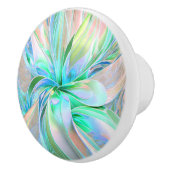 美しいパステルカラーフラクタルセラミックノブ セラミックノブ (右)