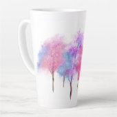 美しいパステルツリー カフェラテマグ (左アングル)