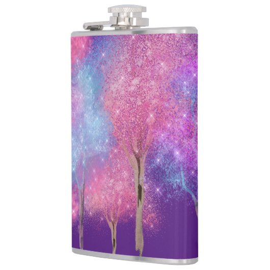 美しいパステルツリー フラスク (左)