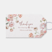美しいパステルバビシャワー ギフトタグ (正面(横))