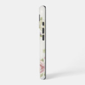 美しいパステルピオニー iPhone 16ケース (左側面)