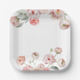 美しいパステルベビーシャワー ペーパープレート