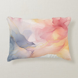 美しいパステルモザイクウォーターカラー装飾用クッション アクセントクッション