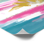 美しいパステル隠しラグーン ポスター (角)