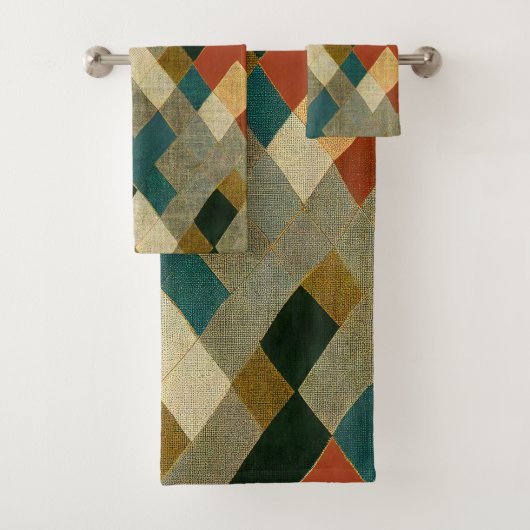 美しいパタカラフルーンモダンバスのタオルのセット バスタオルセット (インサイチュ)