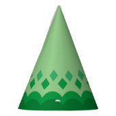 美しいパターングリーン誕生日パーティーハット パーティーハット (左)