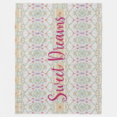 美しいパターン（の模様が）あるデザイン フリースブランケット (正面)